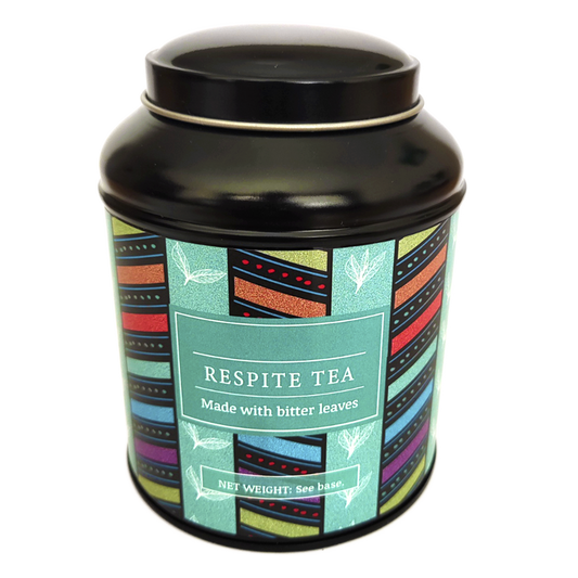 A vibrant tea caddy with its lid snugly in place, showcasing a striking design that’s perfect for gifting or storing your favourite blend.